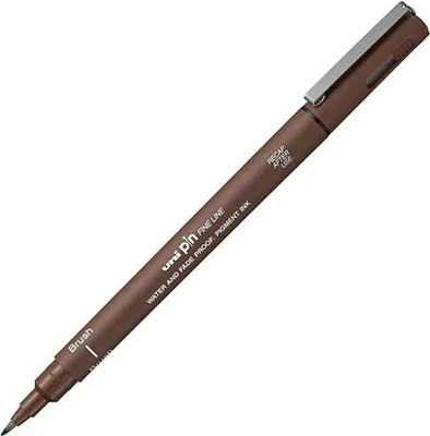 Immagine prodotto di Uni -ball - Pennello a spillo Fineliner Fine Sepia | 12 pezzi