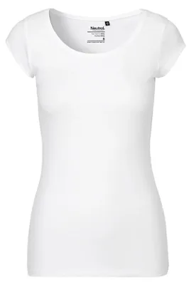 Image de Neutre - T-shirt à col rond pour femmes LT2906 (L) (blanc)
