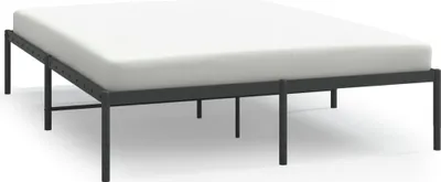 Zdjęcie produktu dla Metalowa Rama Łóżka, Czarna, 140X190 Cm Lumarko!