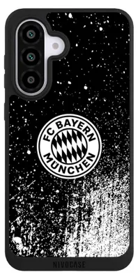 Produktbild von NIVOCASE Handyhülle für Samsung Galaxy A56 5G  Hülle NIVOpure Case Schwarz FC Bayern München FCB Offizielles Lizenzprodukt
