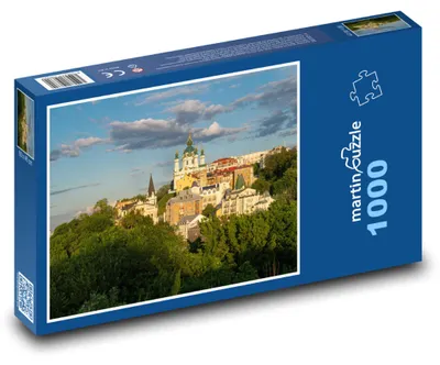 Obrázok produktu pre Puzzle 1000 Panoráma Kyjeva s Andrejevským kostolom - martinpuzzle