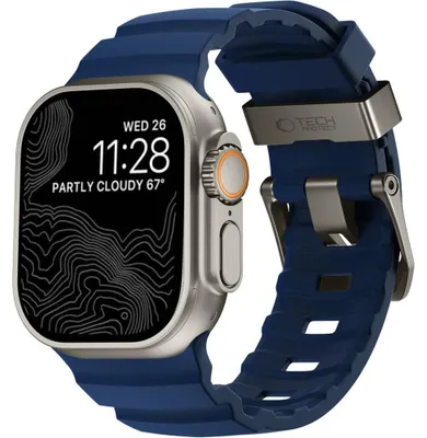 Obrázek produktu pro Náhradní řemínek pro Apple Watch 44/45/46/49 mm, značka Tech-Protect, tmavě modrá barva