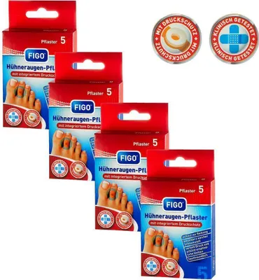 Produktbild von 4x 5er Hühneraugenpflaster = 20 Stück