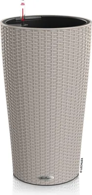 Obrázek produktu pro Lechuza Samozavlažovací květináč Cilindro Cottage, průměr 32 cm, pískově hnědá