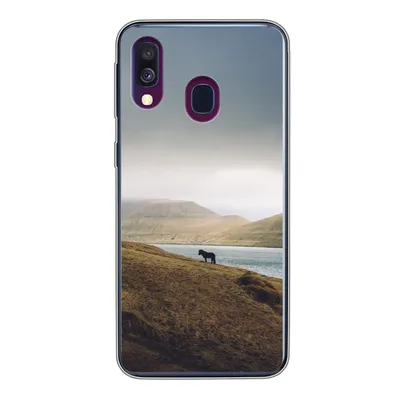 Produktbild von MuchoWow® Handyhülle Schutzhülle Hülle für Samsung Galaxy A40 Pferd - Berg - Landschaft Silikon Softcase Handy Hülle - Handy-Tasche