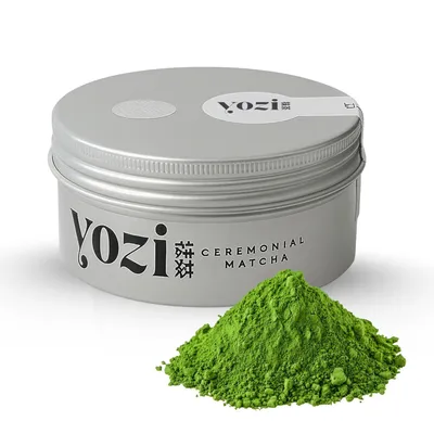 Produktbild von Yozi Premium Matcha Pulver 50g - Ceremonial Grade aus Japan - Erste Ernte & Pestizidfrei