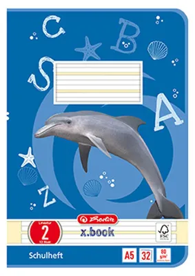Produktbild von Herlitz Schulheft x.book DIN A5 Lineatur 2 / liniert 32 Blatt
