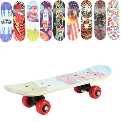 Produktbild von Penny Board Mini-Skateboard 43 cm Holzdeck farbenfroh leicht robust für Einsteiger