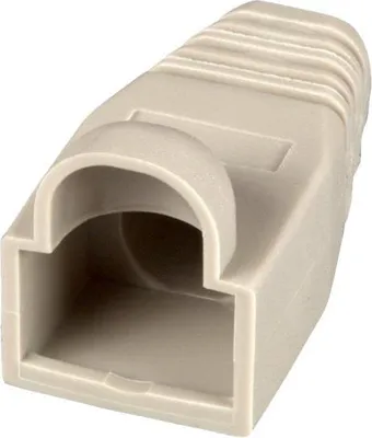 Produktbild von EFB Knickschutztülle RJ45 37546.1-100 beige m.Rastnasenschutz VPE100