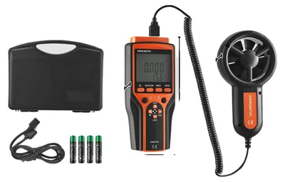 Produktbild von Anemometer, LED-Hintergrundbeleuchtung, mehrere Messeinheiten, EM2250
