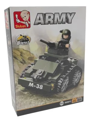 Image de SLUBAN army blocks mix 8 pieces/disp G084076 73898