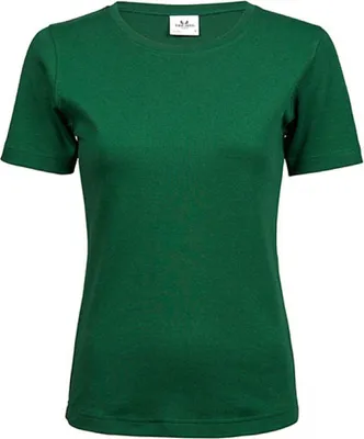 Produktbild von Tee Jays 580 | Ladies Interlock Damen T-Shirt - Farbe: Forest Green - Größe: XL