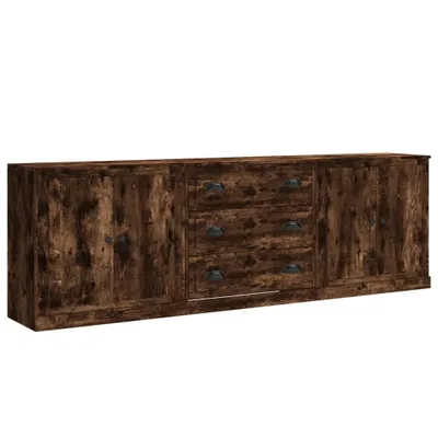 Produktbild von Sideboards 3 Stk. Räuchereiche Holzwerkstoff