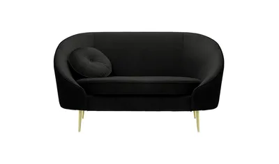 Produktbild von SLF24 - Zweisitzer-Sofa Kooper - schwarz - Velluto 20