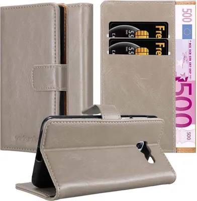 Produktbild von Cadorabo Hülle für Samsung Galaxy A7 2017 Schutzhülle in Braun Handyhülle Book Tasche Case Etui Luxury
