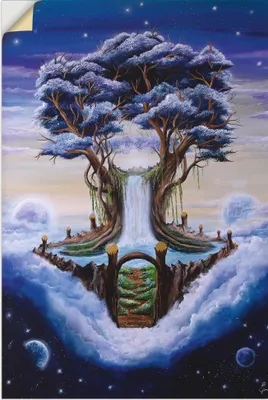 Produktbild von ARTland Wandbild, selbstklebend Der Baum im Traum Größe: 60x90 cm