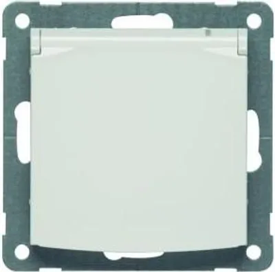 Produktbild von Peha Steckdose SCHUKO, reinweiß Klappdeckel D 11.6511.02 K