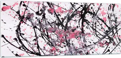 Produktbild von Bilder auf glas - Abstraktion modern - 100x40cm - Glasbilder - Wandbilder - Kunstdruck - zum Aufhängen bereit - Wanddekoration aus Glas - Glas Bilder - Wandbild auf Glas - Einteilig - GAB100x40-3891
