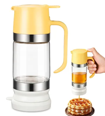 Honigdispenser aus Glas, 300 ml, mit Griff, tropffrei
