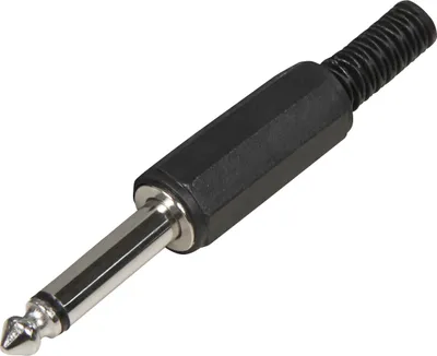 Produktbild von 6,3 mm Klinkenstecker, mono, 2 polig, Kunststoffgehäuse (22220505)