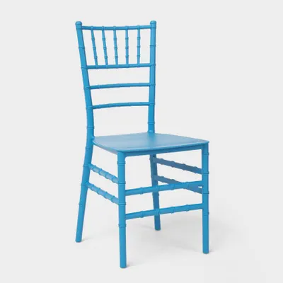 Image de Chaises design classiques traditionnelles pour les cérémonies de restaurant et les mariages Chiavarina X - Bleu