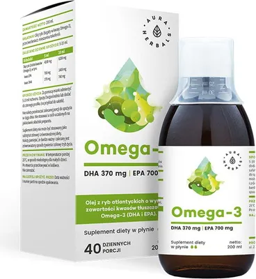 Image de Aura Herbals oméga 3 370 dha et 700 epa liquide 200 ml BI2833