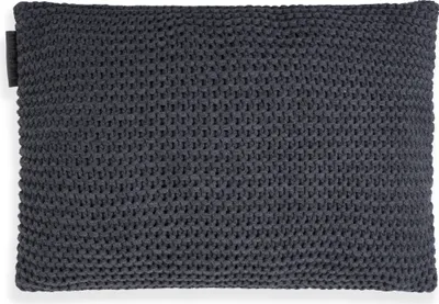 Produktbild von Knit Factory Vinz Kissen - Anthrazit - 60x40 cm
