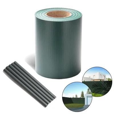 Produktbild von TolleTour 6x 70m Sichtschutzfolie Gartenfreude Folie PVC Zaun Folie SichtschutzStreifen，Grün