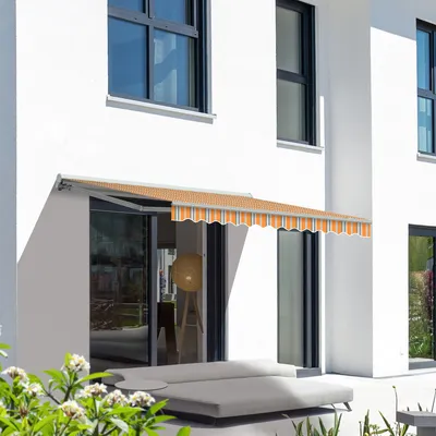 Produktbild von Eclipse "Standard" elektrische Halbkassettenmarkise 3,5x3 m mit Polyestertuch