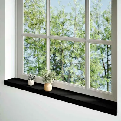Zdjęcie produktu dla vidaXL Parapety 2 szt. Ciemny brąz 140x15x2 cm lite drewno dębowe