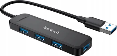 Produktbild von Beikell USB 3.0 Hub 4-Port für schnelle Datenübertragung