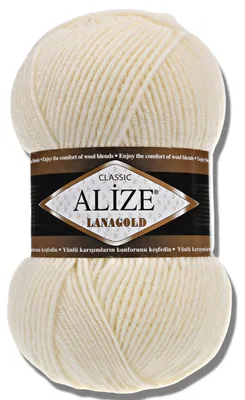 Obrázek produktu pro Alize 1x 100g příze Lanagold, jednobarevná, vhodná pro háčkování a pletení (1)