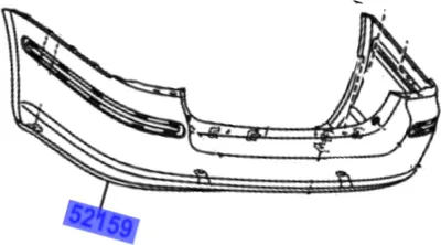 Immagine prodotto di TOYOTA Avensis Paraurti posteriore 52159-05902 OE