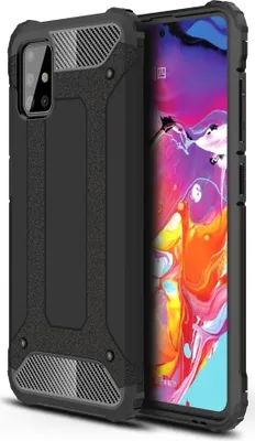 Produktbild von Mobigear Outdoor  Samsung Galaxy A51 Hülle Hardcase Backcover Stoßfest - Schwarz