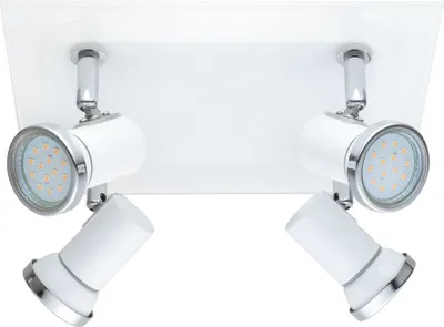 Produktbild von Eglo 31264 TAMARA 1 LED Spot 4x3W Weiss Chrom IP44