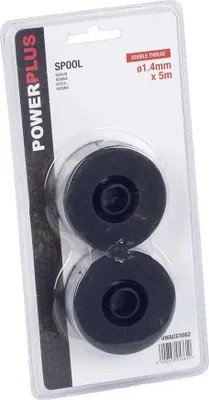 Image de Fil de coupe Powerplus Redondo Powxg3003 pour tondeuse, 2 pièces, argenté. Couleur : argent. Taille unique