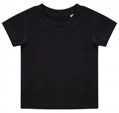 Image de Larkwood - T-shirt pour bébé, coton issu de l'agriculture biologique LT5119 (92) (noir)