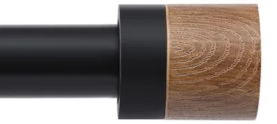 Produktbild von Gardinenstangen aus Holz für Fenster, 122 bis 213 cm, 2,5 cm verstellbare Gardin