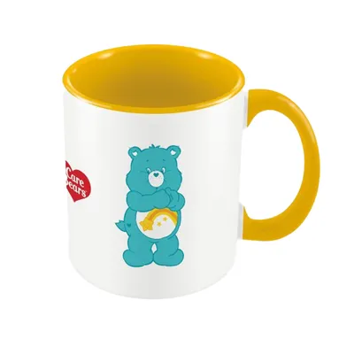 Produktbild von Care Bears - Kaffeebecher "Make A Wish", Zweifarbige Innenseite PM10585 (Einheitsgröße) (Weiß/Gelb/Blau)
