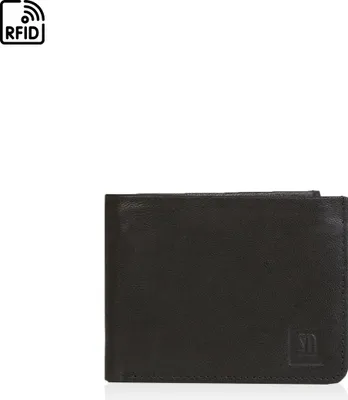 Produktbild von CLASSIC Herren Ledergeldbörse, Querformat, faltbar