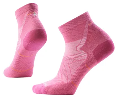 Immagine prodotto di Calzini da corsa SMARTWOOL Run Zero Cushion Ankle da donna in Lana, rosa, taglie 34-37