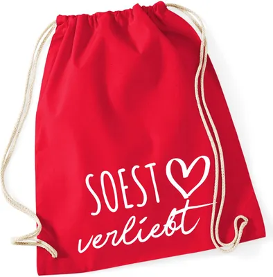 Produktbild von Huuraa Turnbeutel Soest verliebt 12 Liter Classic Red Baumwolle Rucksack Geschenkidee