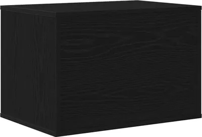 Immagine prodotto di Lettiera per gatti in rovere nero 60x40x40 cm in legno ingegnerizzato