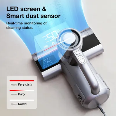 Image de Aspirateur UV pour matelas - WB81 - 600 W - 600 W - Puissance d'aspiration : 15 kPa - Lumière UV - Air chaud à 65 °C - 220 V
