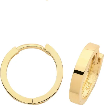 Produktbild von Moderne 9 Karat (375) Gold Damen - Paar Creolen - 15mm*3mm; TRS26496