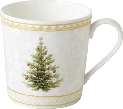 Image de Tasse de 350 ml, motif sapin de Noël, couleur or, marque IHR