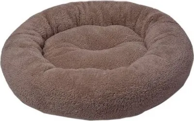Produktbild von Donut Velvet Plüsch Hundebett 50 cm taupe