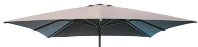 Zdjęcie produktu dla Zapasowy parasol z poliestru o wymiarach 3 x 3 m do parasola z centralnym słupkiem Cassiopeia – szary