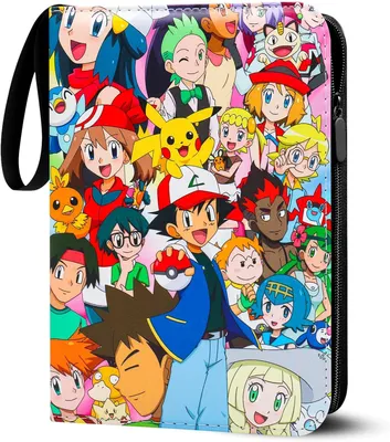 Produktbild von Sammelalbum für Pokemon Karten, 50 Seiten 400 Karten Kapazität Sammelkarten Album Sammelmappe Karten Ordner Heft, Tragbar Wasserdicht PolyurethanMaterial