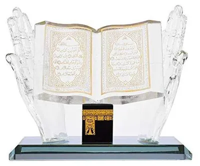 Immagine prodotto di Modello decorativo in cristallo di alta qualità - Scultura artigianale - Scultura islamica - Oggetto decorativo per la scrivania - Finitura colorata - Aspetto realistico